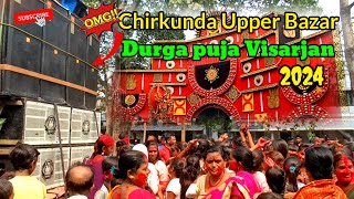 Chirkunda Upper bazaar Durga puja Visarjan 2024  khatarnaak DJ and Aliya Dhol  Ak Ayush Official [upl. by Narton321]