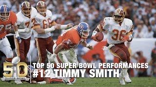 12 Timmy Smith SB XXII Highlights  Top 50 Super Bowl Performances [upl. by Alana]