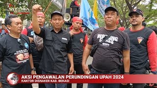 Konferensi Pers Koordinator amp Sekretaris Aliansi Buruh Bekasi Melawan  Aksi Upah 2024 [upl. by Leakim]