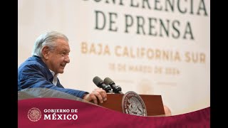 ConferenciaPresidente desde La Paz Baja California Sur  Viernes 15 de marzo de 2024 [upl. by Marka96]