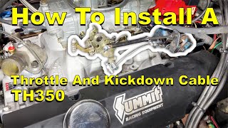 How To Install A Throttle And Kickdown Linkage  The Meano Camino [upl. by Gniliem]