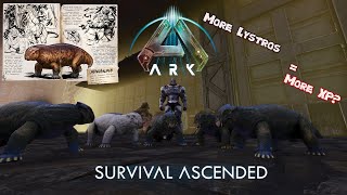 Ark Survival Ascended Does Lystrosaurus XP Boost stack or increase with melee [upl. by Ellyn]