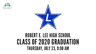 Robert E Lee High School 2020 Graduation [upl. by Cave716]