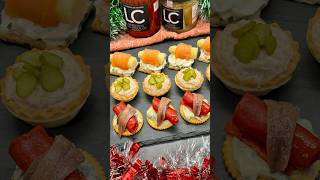 SELECCIÓN DE CANAPÉS PARA NAVIDAD Espectaculares😋🎄 youtubeshorts shorts [upl. by Nerred]