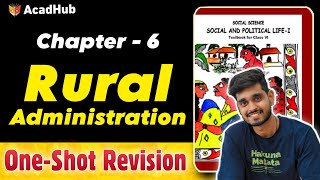 Class 6 Civics Chapter 6 Rural Administration Oneshot Explanation  NCERT Based [upl. by Norrabal]