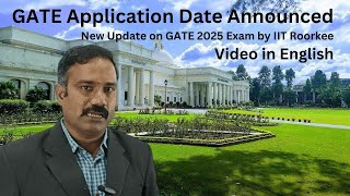 GATE 2025 Exam Applying Date Announced [upl. by Kayla824]