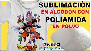 SUBLIMACION en ALGODON con POLIAMIDA en polvo 🔴 [upl. by Vihs]