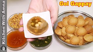 Gol Gappay With 2 Pani  Best Pani Puri Recipe  Kitchen With Amna [upl. by Grenville19]