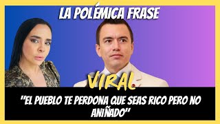 envívo LA POLÉMICA FRASE DE NOBOA LA VOZ DEL PUEBLO [upl. by Lisetta217]