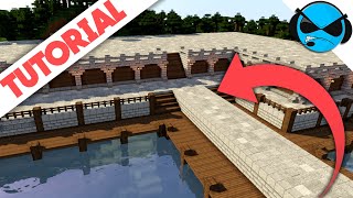 How To Build A Medieval DocksHarbour Minecraft Tutorial  Minecraft Docks Village Part 1 [upl. by Aggri]