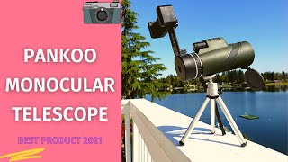 Pankoo Monocular Telescope Review amp Instruction Manual  Best Monocular Telescope [upl. by Dnomasor]