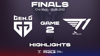 Highlights GEN vs T1  Ván 2  CHUNG KẾT  LCK Mùa Hè 2022 [upl. by Noiramaj]