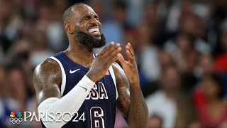 LeBron James was THE MAN in Team USAs quarterfinal victory against Brazil  Paris Olympics [upl. by Py]