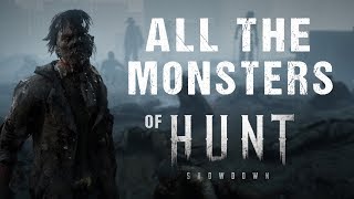 Hunt Showdown  All Enemies  All Monsters [upl. by Adiraf945]