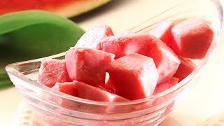 Watermelon Sorbet  Easy 3 step recipe [upl. by Iblehs652]