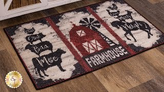 How to Make a Rug Using the Olfa Chenille Cutter  a Shabby Fabrics Tutorial [upl. by Ixel521]