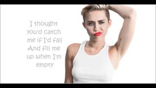 Miley Cyrus Someone else Lyrics [upl. by Znerol]