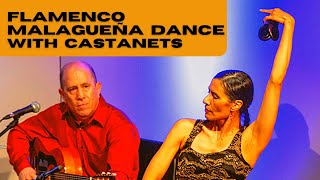 Flamenco Baile with Castanets por Malagueña  Dance to Flamenco Guitar [upl. by Cyprio]