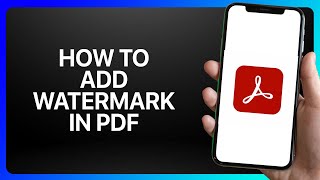 How To Add Watermark In Pdf Adobe Acrobat Reader Tutorial [upl. by Pasco]