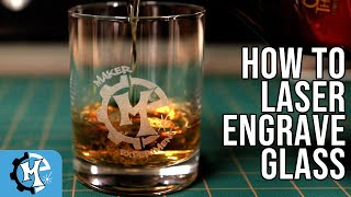 How to laser engrave glass like a PRO [upl. by Idieh]