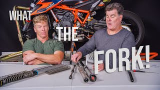 Motorcycle Forks amp Cartridges  Explained [upl. by Ima]