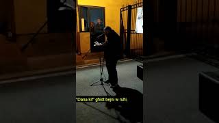 Author Immanuel Mifsud reading AQTA’ FJURA U IBNI POMPA at the Assedju PA direct action [upl. by Akessej910]