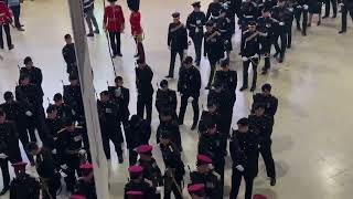 AMAZING SCENES Waterloo station as 6000 armed forces staff arrive for the Coronation rehearsal [upl. by Sauers]