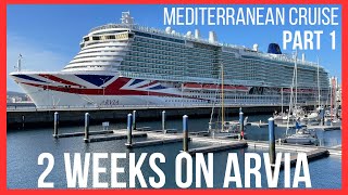 PampO Arvia Cruise  2 weeks onboard part 1 [upl. by Otiv]