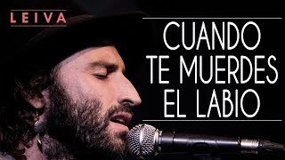 Leiva y Daniela Spalla  Cuando te muerdes el labio acústico  letra [upl. by Drofnelg]