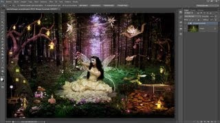 Tutorial Photoshop  Bosque encantando by karmenQuesada 12 [upl. by Aynekal801]