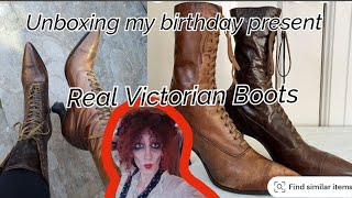 Real Victorian Boots Unboxing and Try On [upl. by Hodge679]