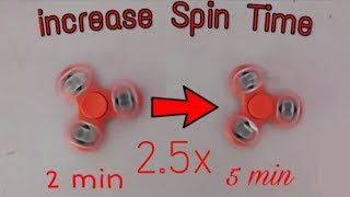 How to increase fidget spinner spin time  Hindi [upl. by Raybin459]