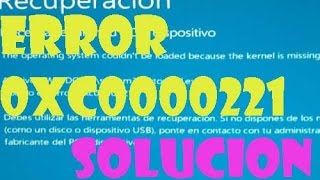 Error 0xc0000221 STATUSIMAGECHECKSUMMISMATCH Windows 1087 I SOLUCIÓN 2022 [upl. by Giesser836]