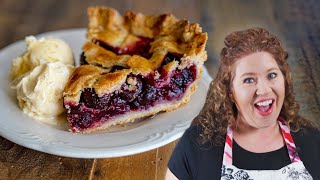 Easy Cherry Pie Recipe from Scratch with Fresh Cherries Filling [upl. by Adriene]