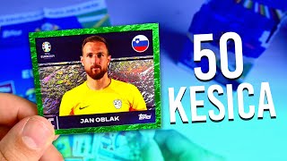 ZELENA PARALELA IZ PRVE KESICE  ⚽ TOPPS EURO 2024 SLIČICE [upl. by Ailema]