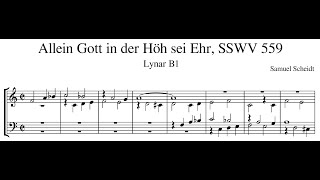 Samuel Scheidt – Allein Gott in der Höh sei Ehr SSWV 559 [upl. by Glynias652]