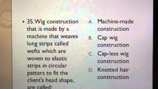 21 Cosmetology 60 Test questions for Braiding Wigs Hair ExtensionsAdditions [upl. by Yliah]