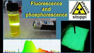 Fluorescencephosphorescence experiments  Fluoreszenz und Phosphoreszenz Experimente [upl. by Notlem]