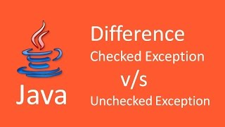 What is difference between checked and unchecked exception using Example [upl. by Irtimd656]