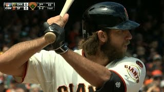 Madison Bumgarner hits his third homer of the season [upl. by Bathsheb]