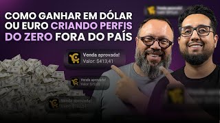 COMO GANHAR EM DÓLAREURO CRIANDO PERFIS DO ZERO FORA DO PAÍS [upl. by Ekoorb592]