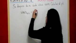 QUIMICA Ácido Base E1 Cálculo del pH ácido fuerte [upl. by Rehtae]