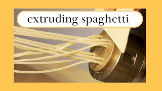 How To Extrude Fresh Spaghetti  Using a DOLLY III Pasta Extruder [upl. by Wilmer]