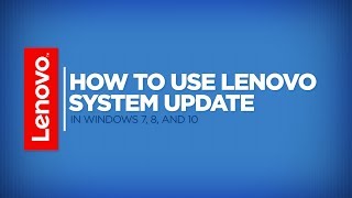 How To  Use Lenovo System Update [upl. by Laina]