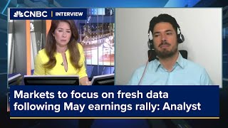 Markets to focus on fresh data following May earnings rally Analyst [upl. by Eugatnom983]