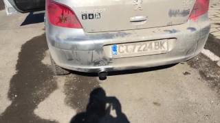 Peugeot 307 20 HDi straight pipe [upl. by Esined383]