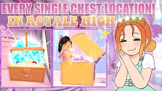 EVERY SINGLE CHEST LOCATION IN ROYALE HIGH Updated For Spring 2024 DIAMONDS XP amp ITEMS [upl. by Jacenta]