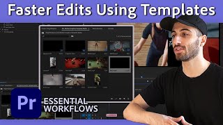 Edit Faster Using Motion Graphics Templates  Premiere Pro Tutorial w Justin Odisho  Adobe Video [upl. by Margreta972]