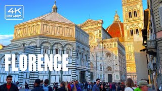 🇮🇹 Florence Italy  Dome Palazzo Vecchio Walking Tour April 2023 4K HDR 60FPS [upl. by Ennad]