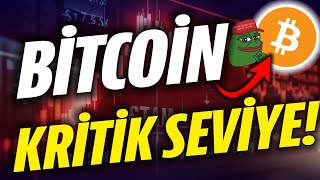 BİTCOİN KRİTİK SEVİYE BU GECE DİKKAT PEPE COİN FLOKİ COİN SHİBA bitcoin floki pepecoin shiba [upl. by Hewie]